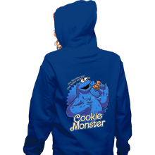 Load image into Gallery viewer, Daily_Deal_Shirts Zippered Hoodies, Unisex / Small / Royal Blue Cookie Monster Doll
