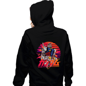 Secret_Shirts Zippered Hoodies, Unisex / Small / Black Gundam 78 Retro