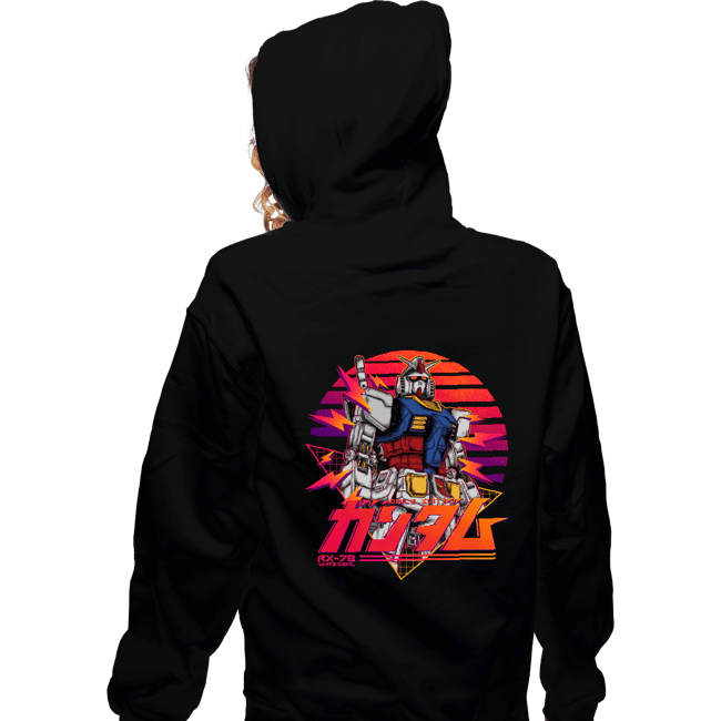 Secret_Shirts Zippered Hoodies, Unisex / Small / Black Gundam 78 Retro