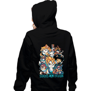 Daily_Deal_Shirts Zippered Hoodies, Unisex / Small / Black 90s Anime Neko