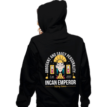 Load image into Gallery viewer, Daily_Deal_Shirts Zippered Hoodies, Unisex / Small / Black Incan Emperor
