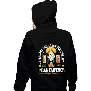 Daily_Deal_Shirts Zippered Hoodies, Unisex / Small / Black Incan Emperor