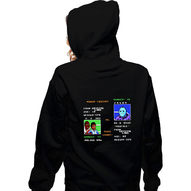 Daily_Deal_Shirts Zippered Hoodies, Unisex / Small / Black Jason Punch-Out