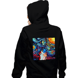 Daily_Deal_Shirts Zippered Hoodies, Unisex / Small / Black Van Gogh Never Experienced Space Madness
