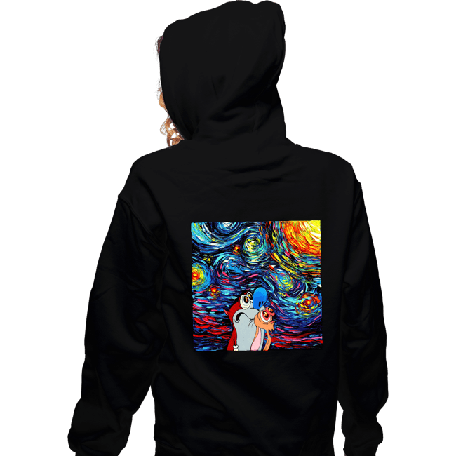 Daily_Deal_Shirts Zippered Hoodies, Unisex / Small / Black Van Gogh Never Experienced Space Madness
