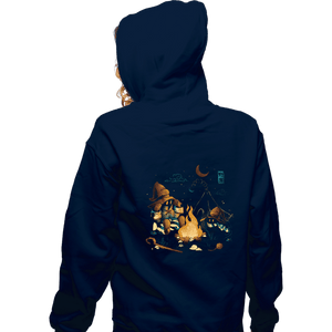 Daily_Deal_Shirts Zippered Hoodies, Unisex / Small / Navy Magic Camp