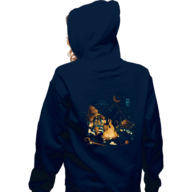 Daily_Deal_Shirts Zippered Hoodies, Unisex / Small / Navy Magic Camp