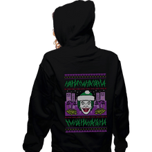 Load image into Gallery viewer, Shirts Zippered Hoodies, Unisex / Small / Black HAHAHAHA Christmas
