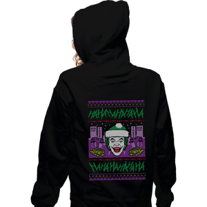 Shirts Zippered Hoodies, Unisex / Small / Black HAHAHAHA Christmas