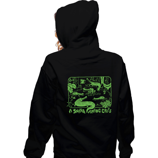 Daily_Deal_Shirts Zippered Hoodies, Unisex / Small / Black Down In The Delta