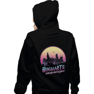 Shirts Zippered Hoodies, Unisex / Small / Black Old School Of Magic