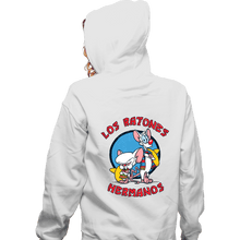 Load image into Gallery viewer, Daily_Deal_Shirts Zippered Hoodies, Unisex / Small / White Los Ratones Hermanos

