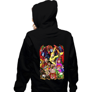 Shirts Zippered Hoodies, Unisex / Small / Black D&D Fighter