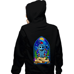 Daily_Deal_Shirts Zippered Hoodies, Unisex / Small / Black Stained Glass Xmas