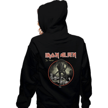 Load image into Gallery viewer, Daily_Deal_Shirts Zippered Hoodies, Unisex / Small / Black Iron Alien
