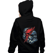 Load image into Gallery viewer, Shirts Zippered Hoodies, Unisex / Small / Black Red Storm
