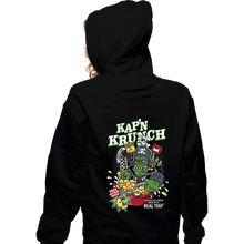 Load image into Gallery viewer, Daily_Deal_Shirts Zippered Hoodies, Unisex / Small / Black Kap&#39;n Krunch
