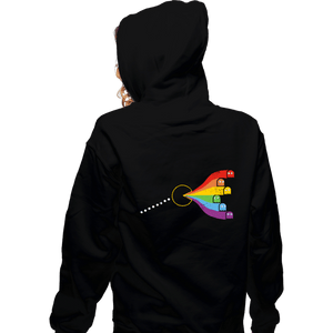 Daily_Deal_Shirts Zippered Hoodies, Unisex / Small / Black The Dark Side Of The Maze