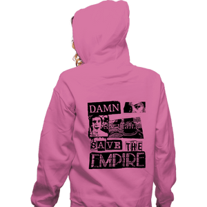 Daily_Deal_Shirts Zippered Hoodies, Unisex / Small / Red Save Empire Records