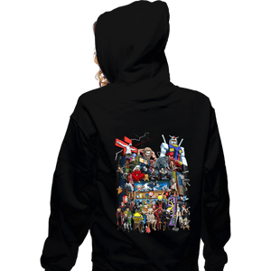 Daily_Deal_Shirts Zippered Hoodies, Unisex / Small / Black Anime In Japan