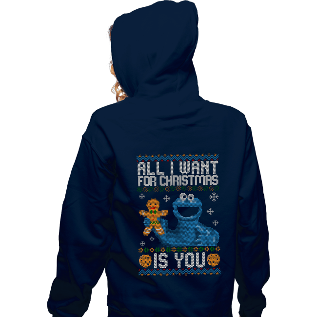 Secret_Shirts Zippered Hoodies, Unisex / Small / Navy Cookie Christmas