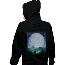 Load image into Gallery viewer, Shirts Zippered Hoodies, Unisex / Small / Black Death Mountain Landscape
