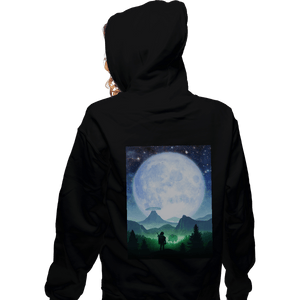 Shirts Zippered Hoodies, Unisex / Small / Black Death Mountain Landscape