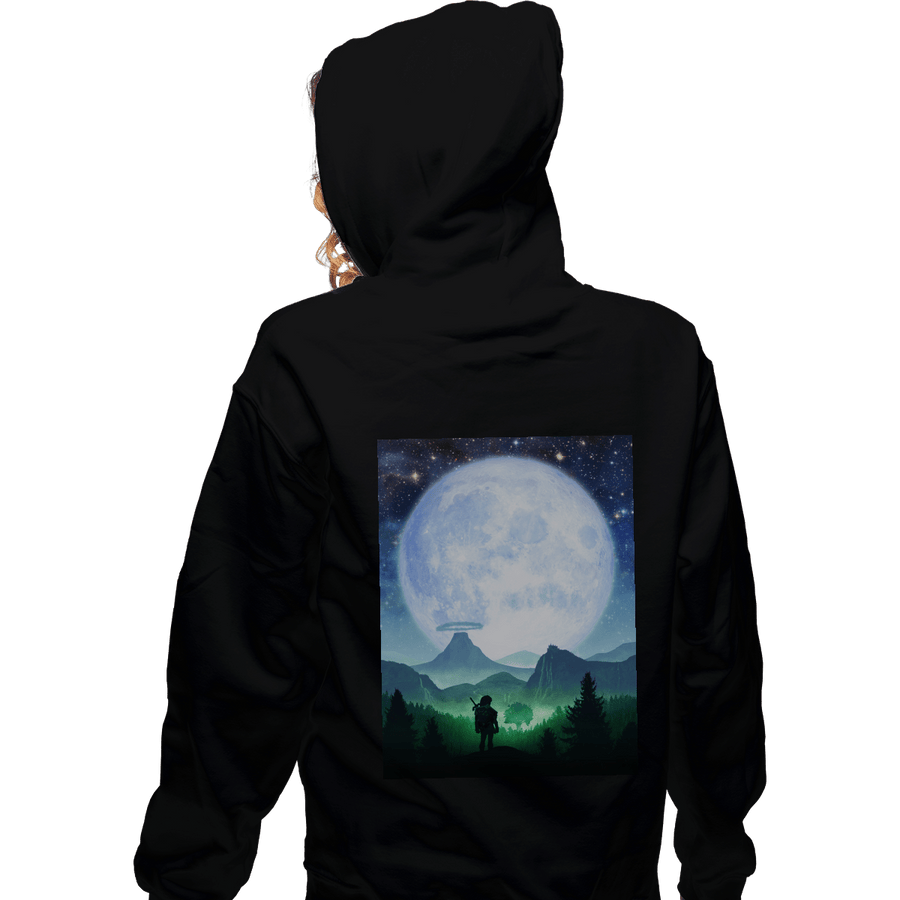 Shirts Zippered Hoodies, Unisex / Small / Black Death Mountain Landscape