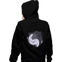 Load image into Gallery viewer, Shirts Zippered Hoodies, Unisex / Small / Black Dragon Tao
