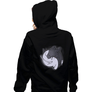 Shirts Zippered Hoodies, Unisex / Small / Black Dragon Tao