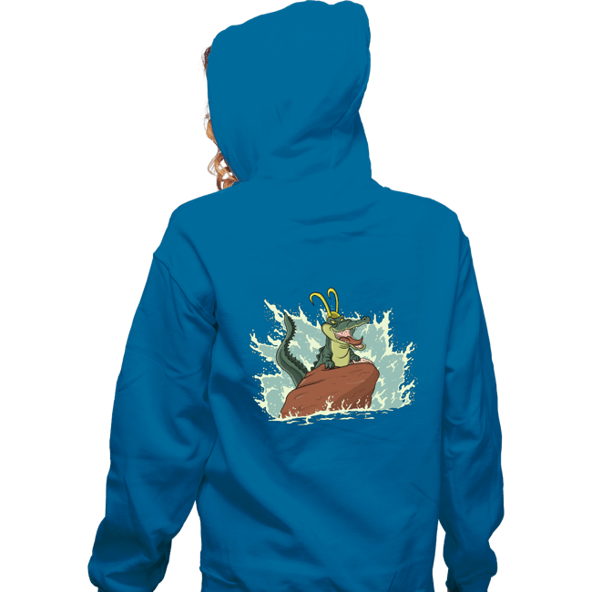 Secret_Shirts Zippered Hoodies, Unisex / Small / Royal Blue The Little Alligator