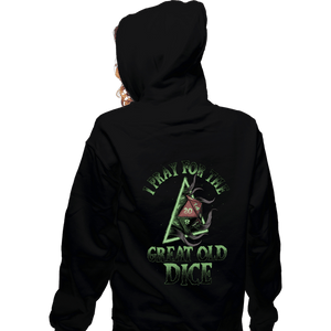 Secret_Shirts Zippered Hoodies, Unisex / Small / Black The Great Old Dice