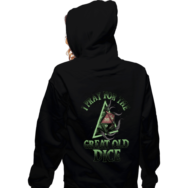 Secret_Shirts Zippered Hoodies, Unisex / Small / Black The Great Old Dice