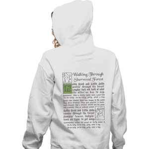 Shirts Zippered Hoodies, Unisex / Small / White Sherwood Forest