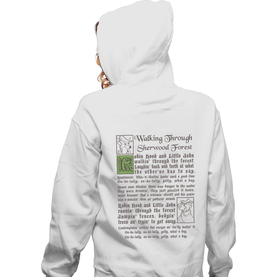 Shirts Zippered Hoodies, Unisex / Small / White Sherwood Forest