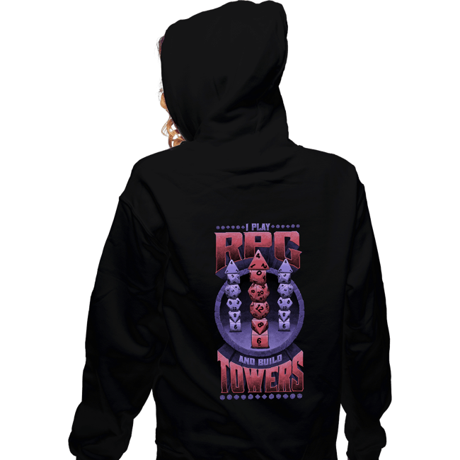 Secret_Shirts Zippered Hoodies, Unisex / Small / Black Dice Tower!