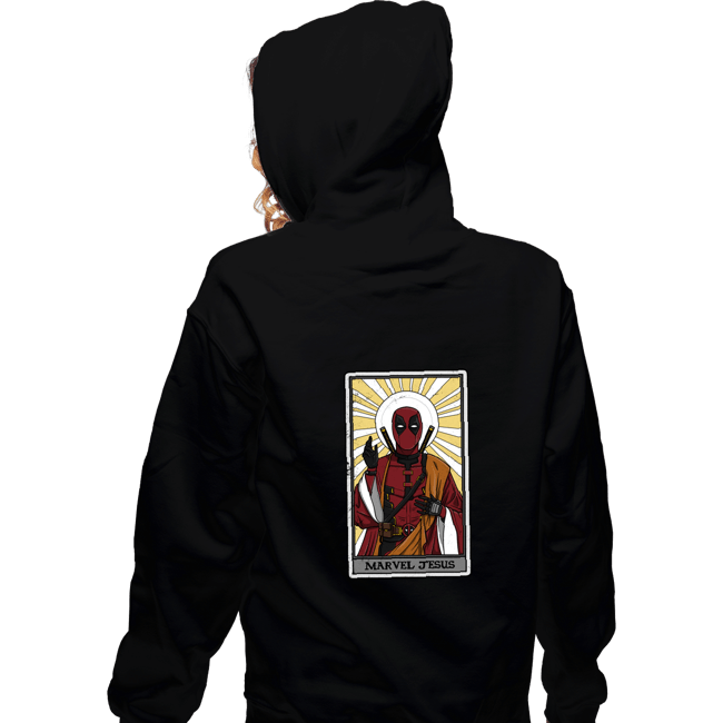Daily_Deal_Shirts Zippered Hoodies, Unisex / Small / Black Marvel Jesus