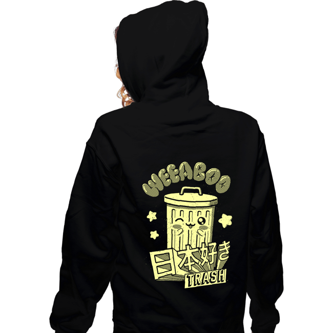 Secret_Shirts Zippered Hoodies, Unisex / Small / Black Weaboo Trash