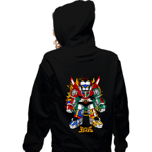 Load image into Gallery viewer, Daily_Deal_Shirts Zippered Hoodies, Unisex / Small / Black Chibi Voltron
