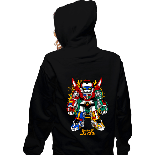 Daily_Deal_Shirts Zippered Hoodies, Unisex / Small / Black Chibi Voltron