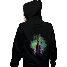 Load image into Gallery viewer, Shirts Zippered Hoodies, Unisex / Small / Black Maleficent Art
