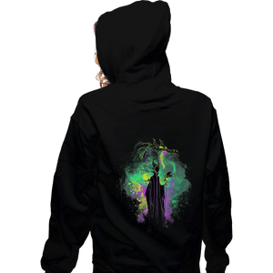Shirts Zippered Hoodies, Unisex / Small / Black Maleficent Art