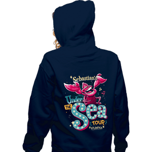 Daily_Deal_Shirts Zippered Hoodies, Unisex / Small / Navy Under The Sea Tour