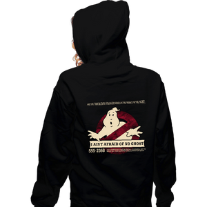 Shirts Zippered Hoodies, Unisex / Small / Black I Ain't Afraid Of No Ghost