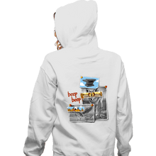 Load image into Gallery viewer, Daily_Deal_Shirts Zippered Hoodies, Unisex / Small / White Beep Beep
