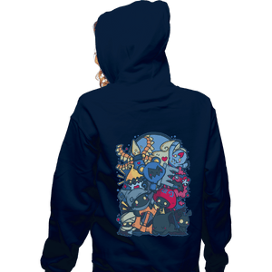 Shirts Zippered Hoodies, Unisex / Small / Navy Heartless