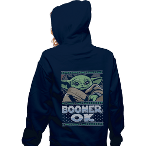 Shirts Pullover Hoodies, Unisex / Small / Navy Boomer Ok Baby Yoda Sweater