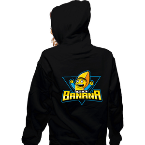 Daily_Deal_Shirts Zippered Hoodies, Unisex / Small / Black Go Banana