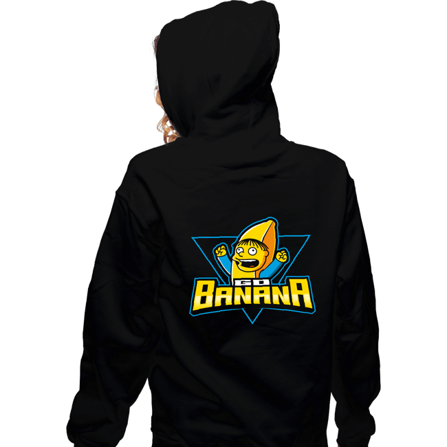 Daily_Deal_Shirts Zippered Hoodies, Unisex / Small / Black Go Banana