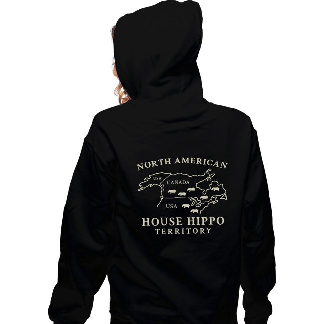 Secret_Shirts Zippered Hoodies, Unisex / Small / Black House Hippo